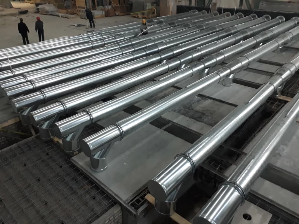 اجرای کانال های صنعتی شرکت پلی استر